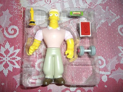THE SIMPSONS WOS INTERACTIVE LOOSE figure complete RAINER WOLFCASTLE PLASTIC