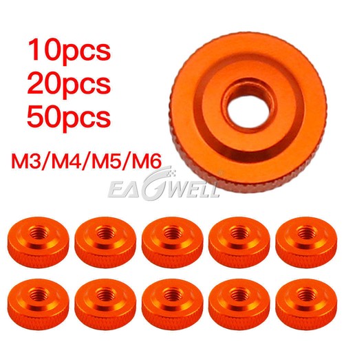 10/50/100x M3 M4 M5 M6 Thin Type Metric Nut Round Flat Knurled Thumb Nuts DIN467 - Picture 9 of 44