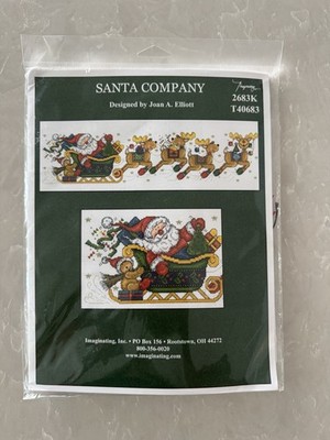 NIP Imaginating, inc. Counted Cross-Stitch kit ''Santa Company'' 2683K Sealed