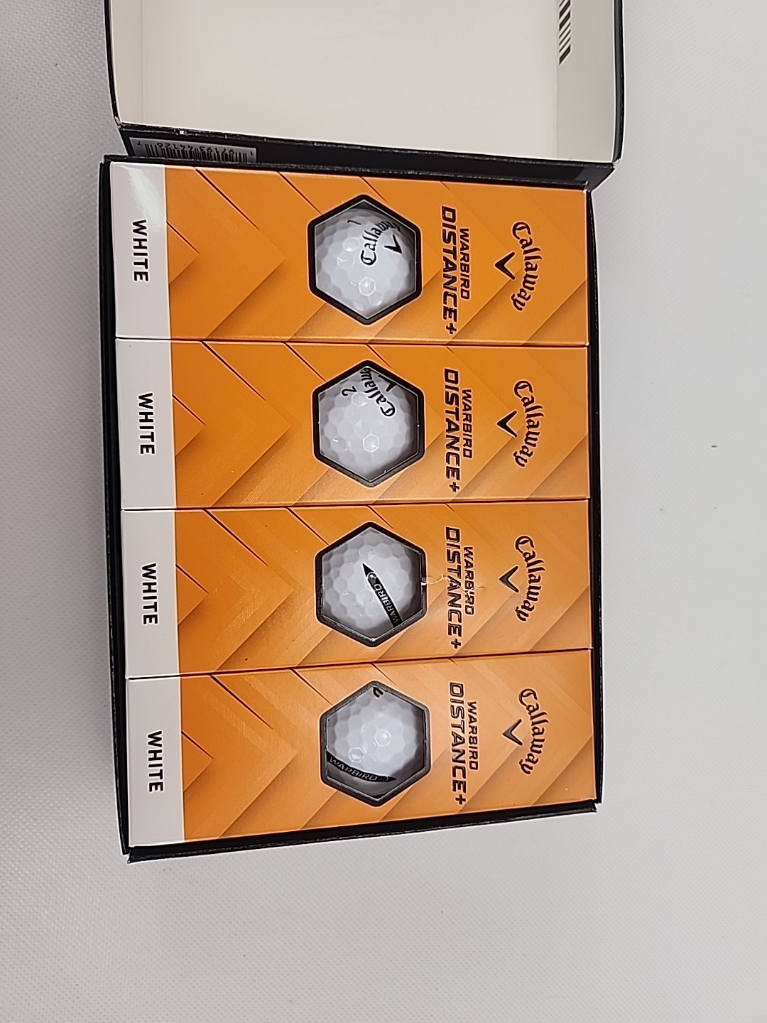 Callaway Warbird Distance+ Golf Balls 2025 12pack, White