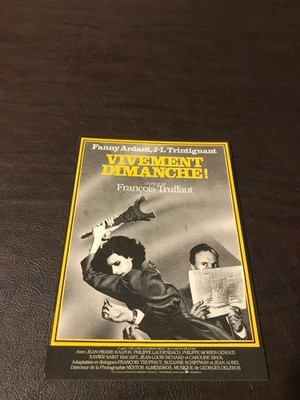 UNPOSTED  MOVIE 4 X 6 POSTCARD - VIVEMENT DIMANCHE