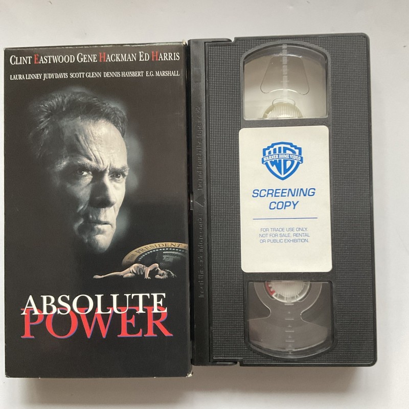 Absolute Power - Clint Eastwood Screener Promo VHS Tapes Demo Screeners