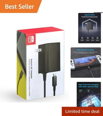 Ultra-Portable 39W Switch Charger - Quick Charge with Guaranteed Safety Features