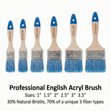 Professional English Acryl Brush Paint STALCO for emulsion, acrylic and latex