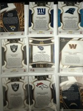 2025 Panini Select Football Rookie lotMalik Nabers, Travis Hunter, Cam Ward RCs