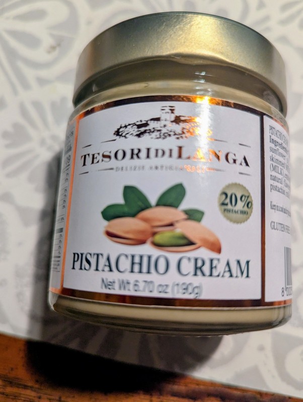 Tesori di Langa Spreadable Pistachio Cream 6.70 Ounces Free Shipping