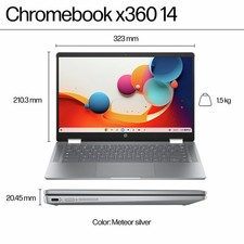 HP 14 Zoll Chromebook Convertible Laptop 14b-cd0000na Core i3 N305 8GB 256GB – Bild 9