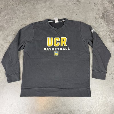 UCR Basketball Sweatshirt Mens XL Black Adidas Sports Logo Preowned
