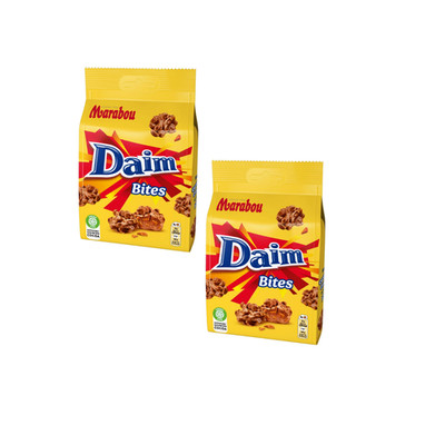 2x Marabu Daim Bites 145g Schwedische Milchschokolade Crunch Bonbons