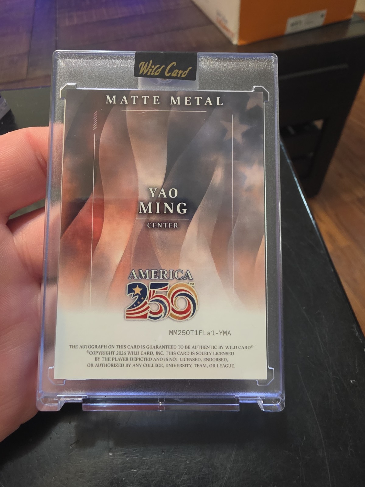 Yao Ming Auto Wild Card Matte Metal TRUE 1/1, 2026 view 5