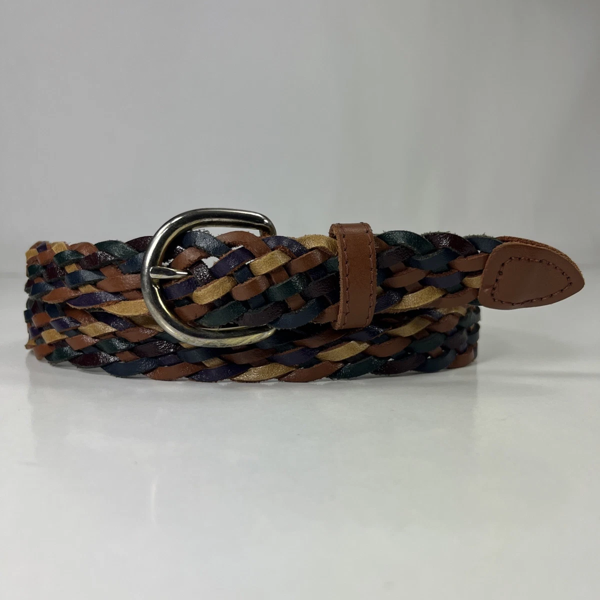 Anthropologie Linea Pelle leather belt Sz M/32-27” Pink Wide Belts for Women for sale | eBay main image 3