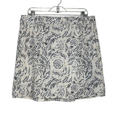 RipSkirt Hawaii Wrap Skirt Women's Large Beige Black Floral Flora Rustica Beach