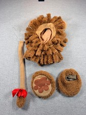 Baby Lion Costume 9 Months Leveret Plush Mane Paw Mitts Tail Pants Halloween