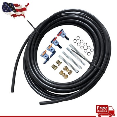 Fuel Line Repair Kit 5/16 in (8mm) Nylon Fuel Line Replacement Kits Black