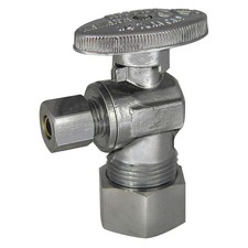 KISSLER 88-9375 Water Supply Stop,Brass,1/4-Turn,5/8" 39AP74