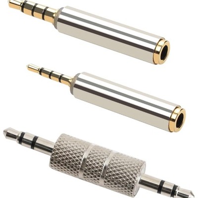 Klinke Adapter Set 2,5 mm auf 3,5 mm 3-teilige Audio Adapter mit Goldbeschich...
