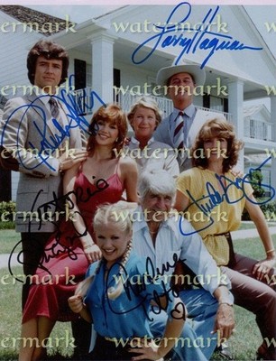 Dallas American TV Serie 1978 Besetzung Signiert Foto 20.3cmX27.9cm