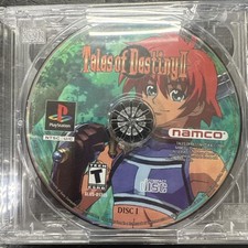 Tales of Destiny II 2 PS1 (Sony PlayStation 1, 2001) DISCS ONLY Tested