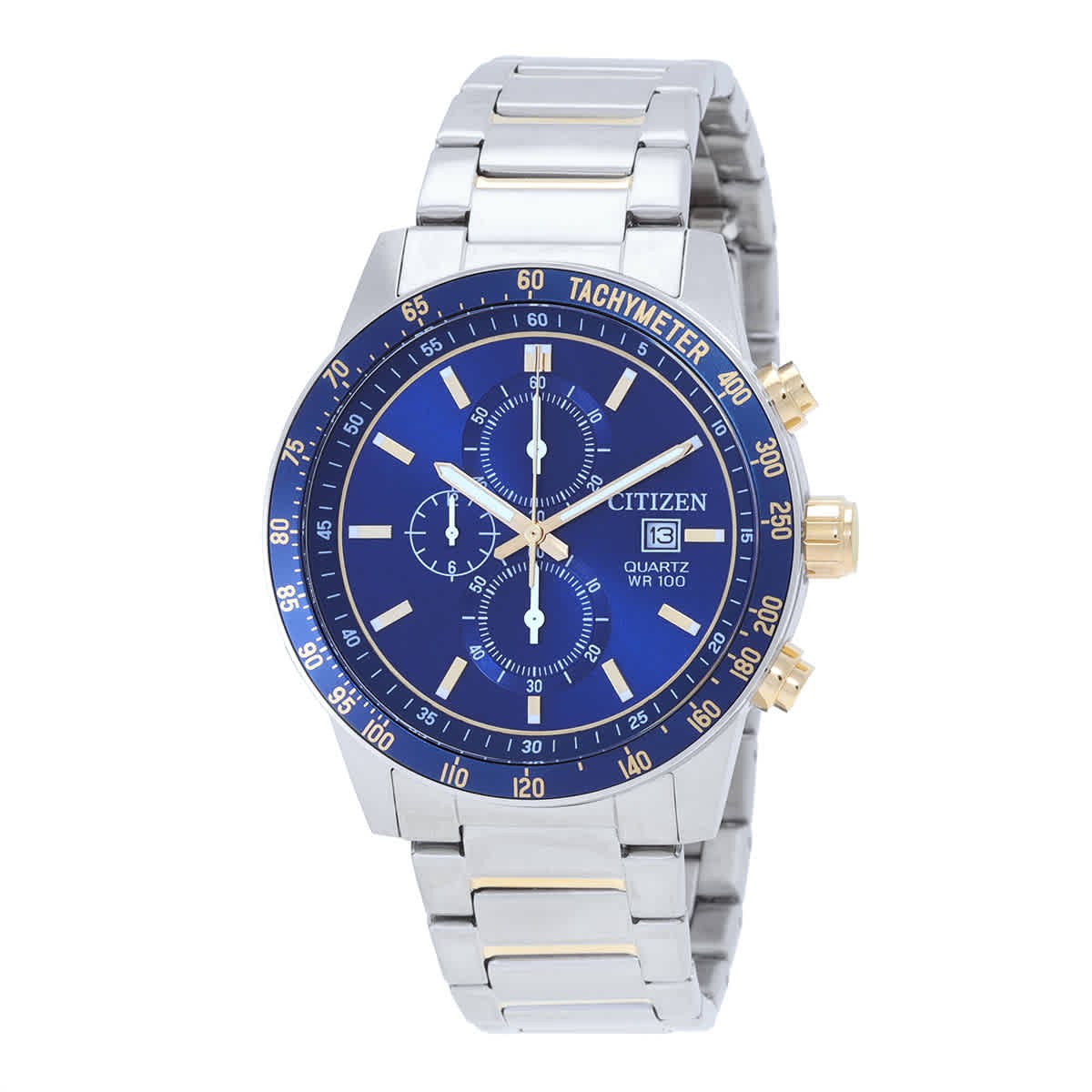 Citizen Chronograph Quartz Blue Dial Men Watch AN3684-59L