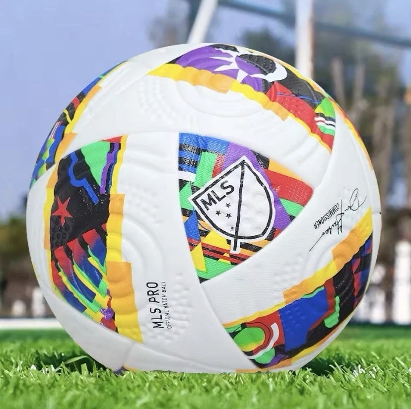 adidas MLS Pro Soccer Ball Size 5 White/Multicolor Major League Soccer