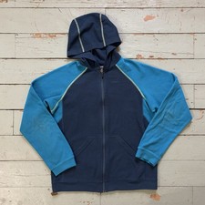 Patagonia Blue Full-Zip Hooded Lightweight Fleece Jacket Youth XL 14