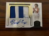 2023 Leaf Trinity Dereck Lively 4/75 patch auto autograph Duke Blue Devils