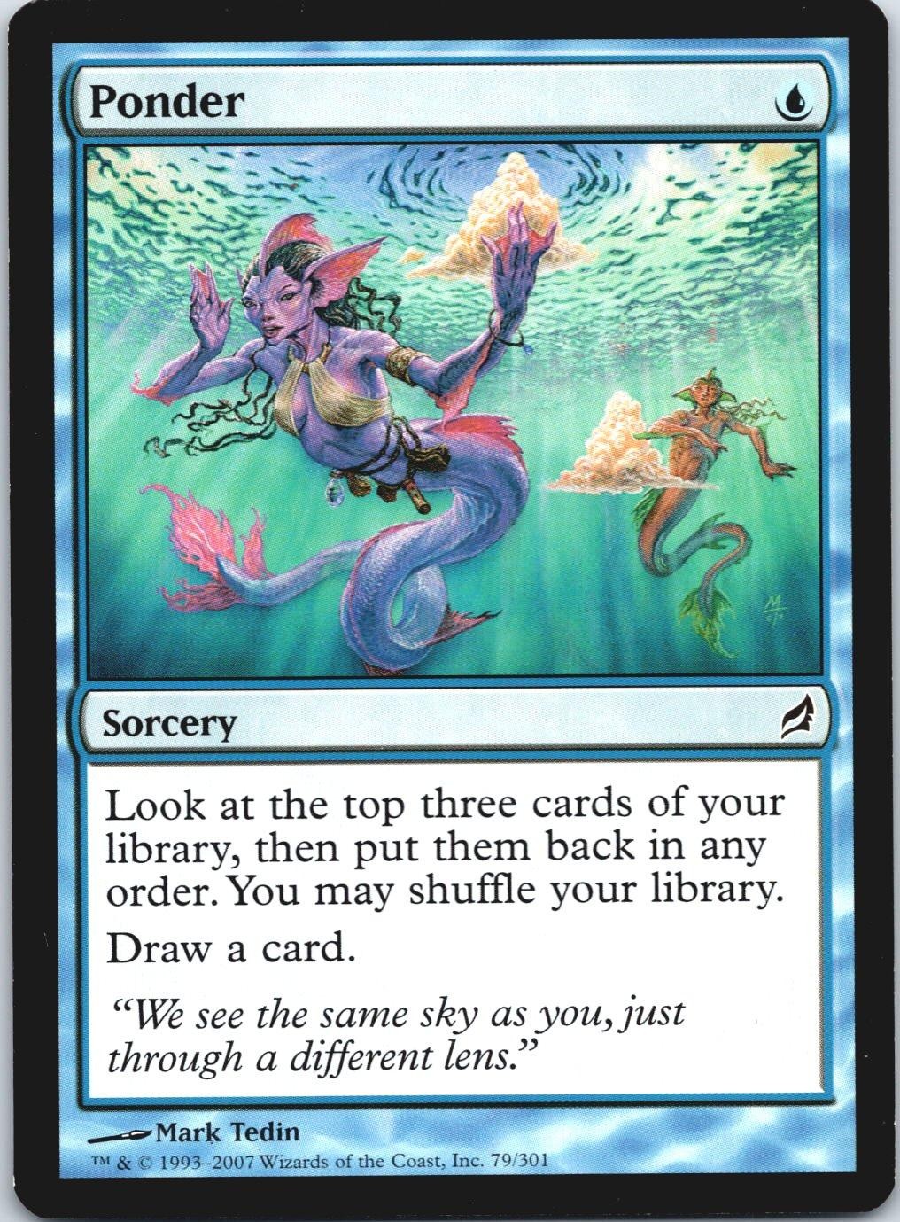 Ponder 79 Common Lorwyn Magic: The Gathering Near Mint