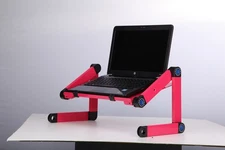 Laptop Table Stand With Adjustable Folding Ergonomic Design Stand Notebook Desk 