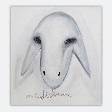 Menashe Kadishman- Original Acrylic on Canvas "Untitled"