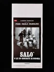 SALò O LE 120 GIORNATE DI SODOMA locandina poster Pasolini Fascismo de Sade A36