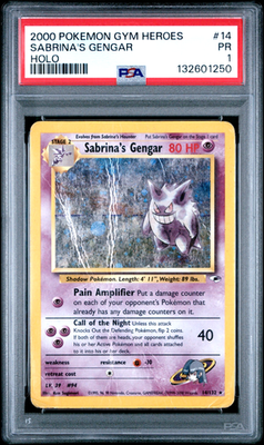 Sabrina's Gengar 014/132 Gym Heroes Holo for sale online | eBay