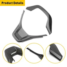For Honda Accord 2018-2022  Carbon Fiber Style Steering Wheel Cover Trim 2pcs