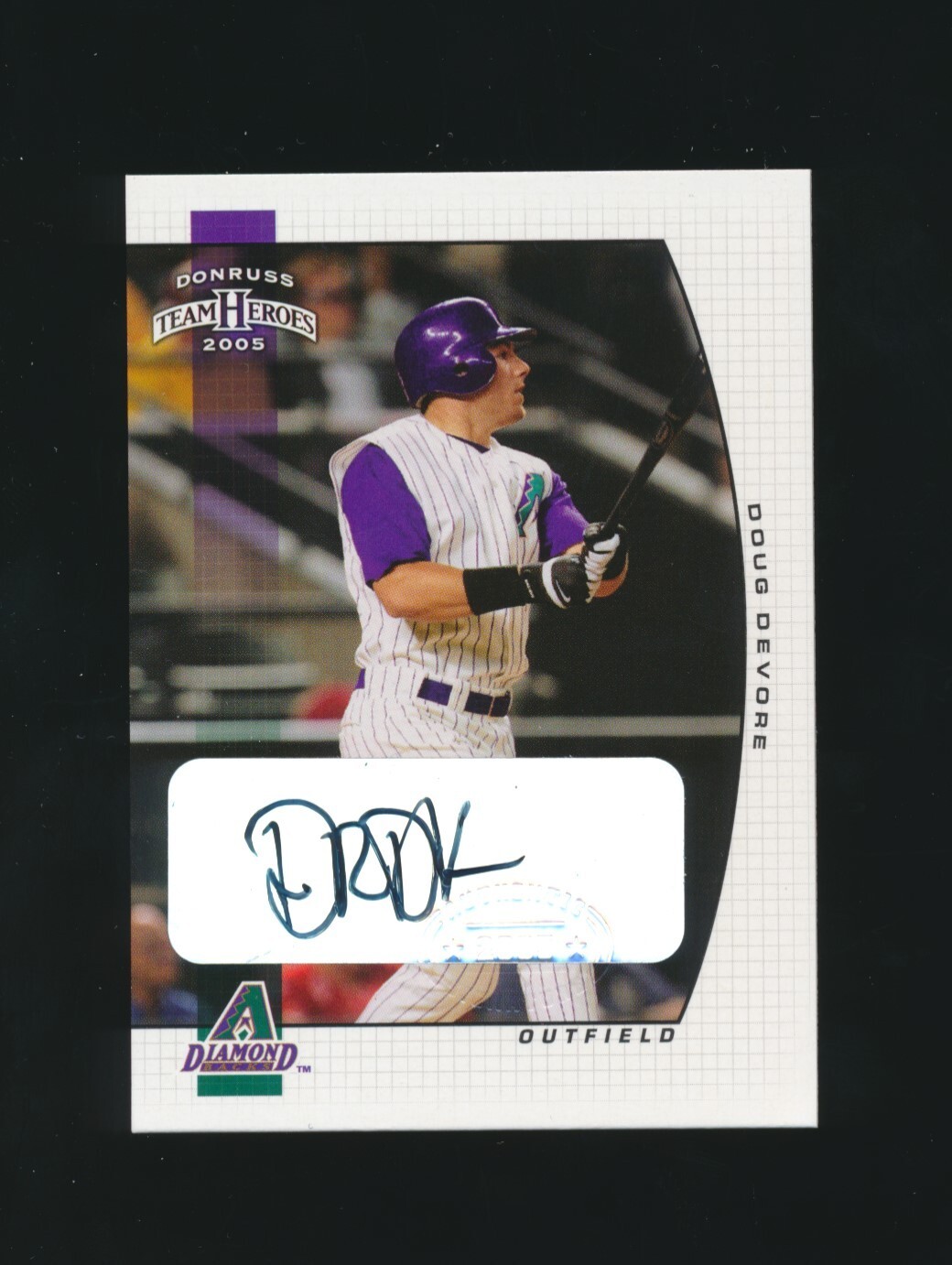 2005 Donruss Team Heroes (Autographs) -#22 DOUG DEVORE (D-Backs)