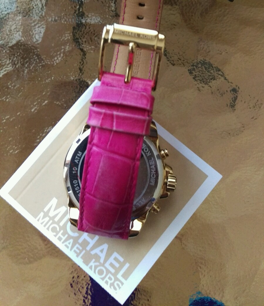 Sold Out Michael Kors Wren Pink Dial Glitz Wrist Watch  display picture 1