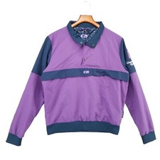 Cb Sports 3 Snap Pullover Womens Purple Navy Creditone Charleston Open Size L