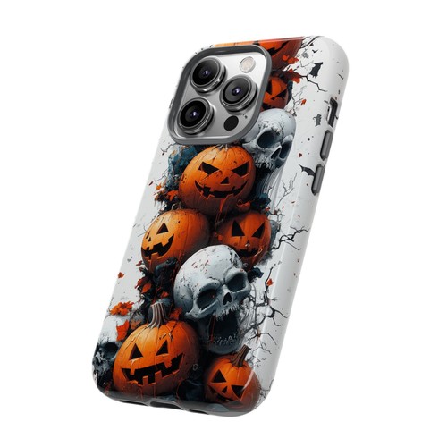 Spooky Halloween Totenkopf Kürbis Handyhülle für iPhone, Samsung Galaxy, Pixel - Bild 68 von 192