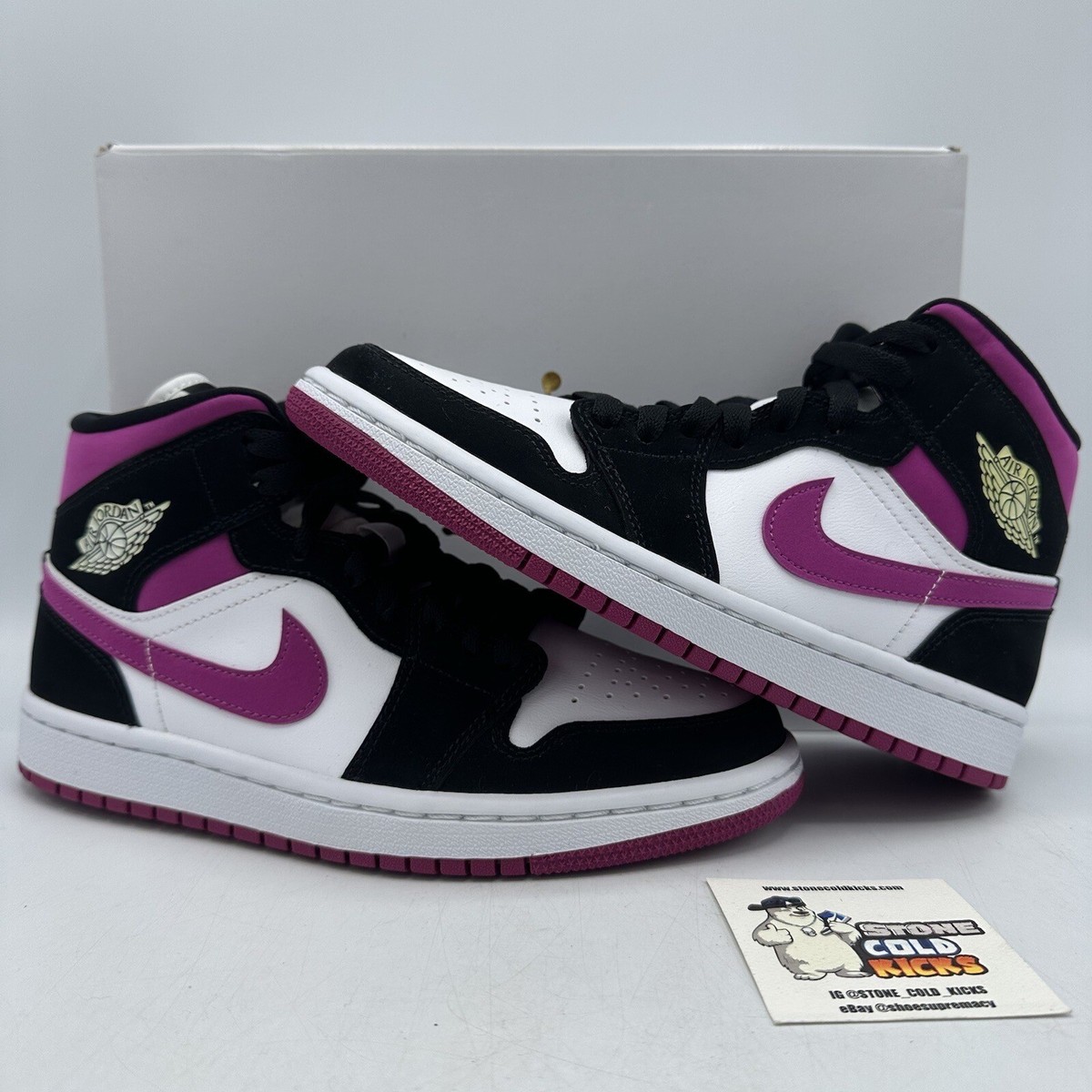 Nike Air Jordan Retro 1 Mid Cactus Flower Pink Fuchsia BQ6472-005
