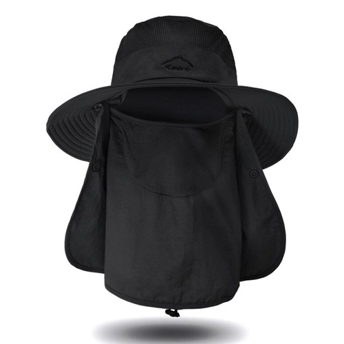Outdoor Hiking Fishing Hat Summer Sun Protection Wide Brim Boonie Shade 50+ UPF - Picture 20 of 27
