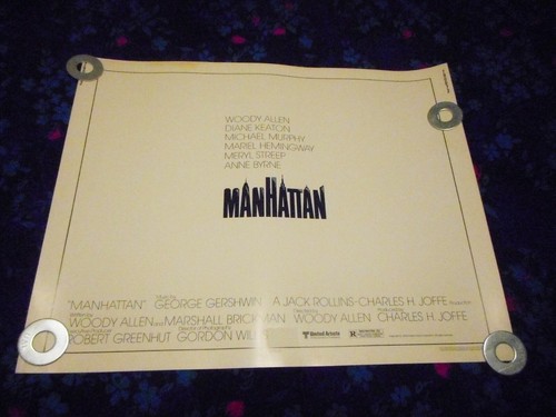 MANHATTAN  - ORIGINAL 22 X 28 HALF-SHEET POSTER - 1979 - WOODY ALLEN