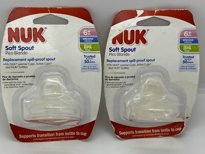 NUK Soft Spout (2) Replacement spill-proof spout (Made in Germany)