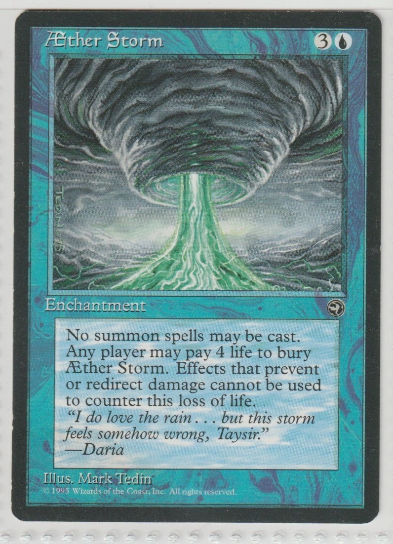 MTG - Aether Storm 1x - UNCOMMON 1995 Homelands - Magic the Gathering