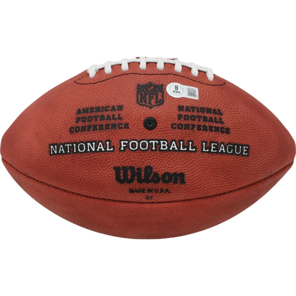 Футболист с автографом Деррика Брукса из Tampa Bay Buccaneers как есть Beckett 46420 - Изображение 4 из 4