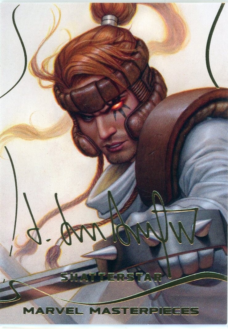2022 Upper Deck Marvel Masterpieces Gold Signature #49 - Shatterstar