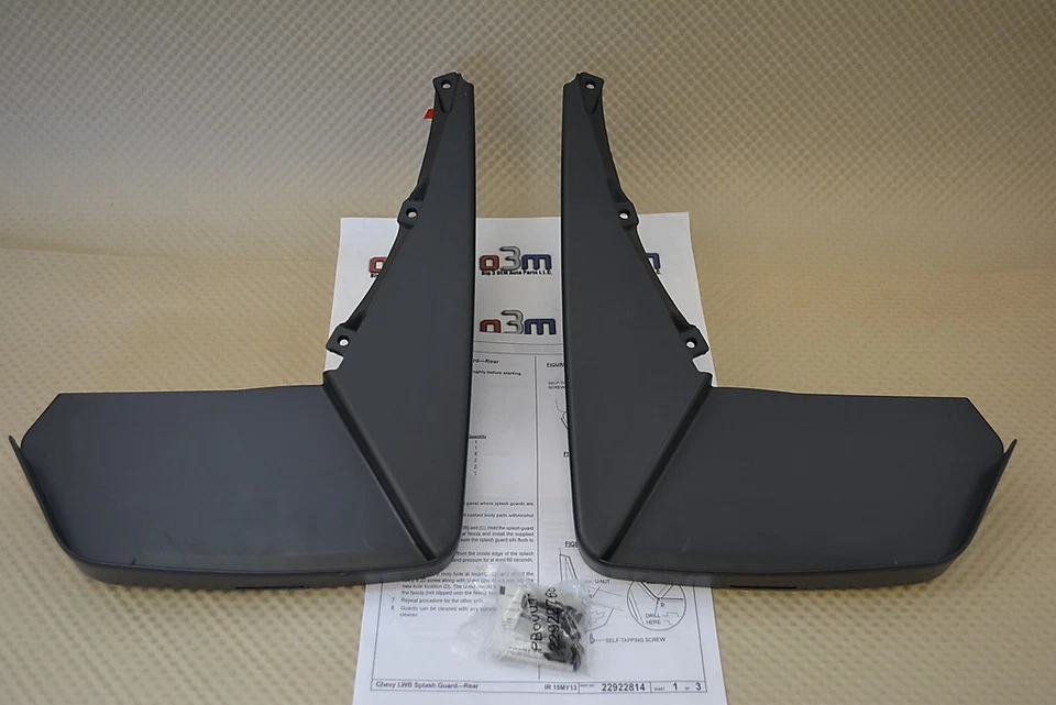 2015 Chevrolet Suburban w/o Power Running Board Rear Mud Flaps new OEM 22922768 Foto 3 de 4