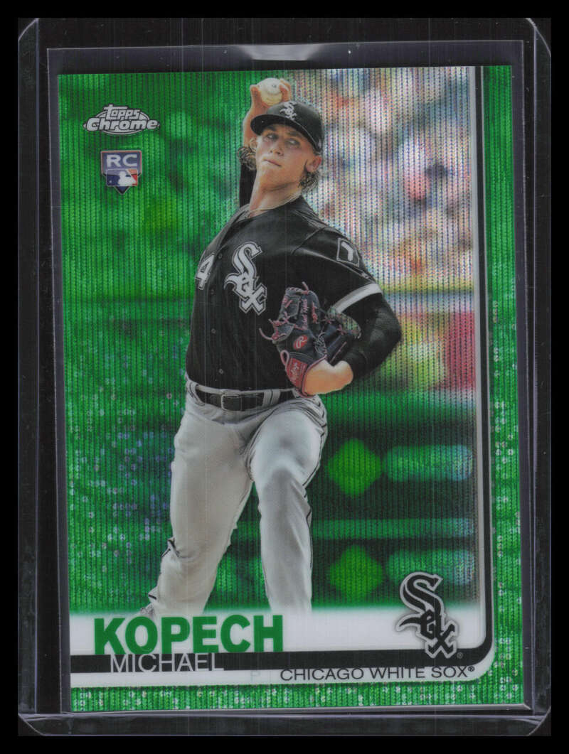 2019 Topps Chrome Green Wave Refractor 17 Michael Kopech Rookie 25/99