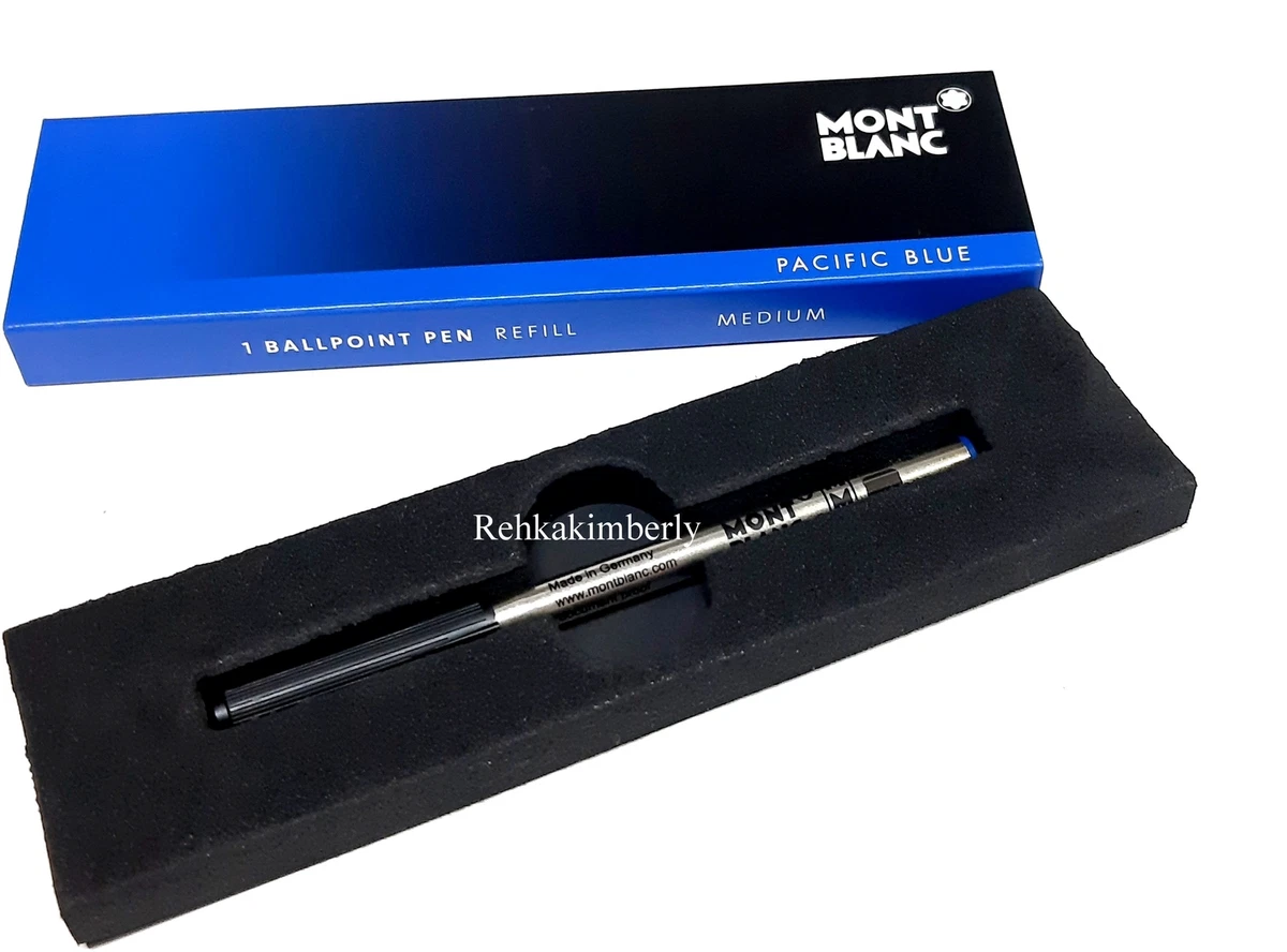MontBlanc Ballpoint Pen Refill MEDIUM Pacific Blue Made in Germany 105151