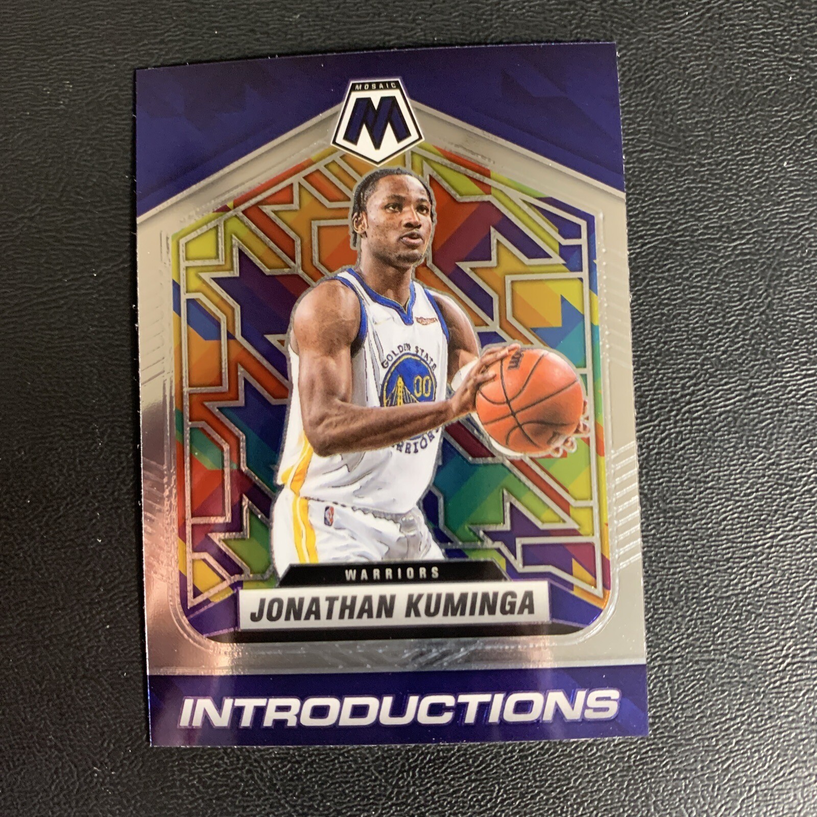 2021-22 Panini Mosaic Introductions Jonathan Kuminga Rookie Golden State
