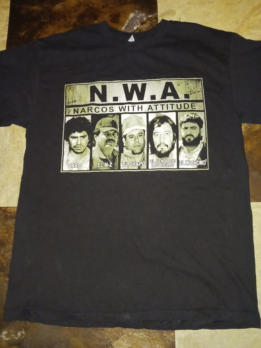 Vintage Alstyle N.W.A. Narcos With Attitude Graphic Print T Shirt 
