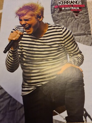 MY CHEMICAL ROMANCE  IN AUSTRALIA GERARD WAY  FRANK IERO A4 POSTER KERRANG