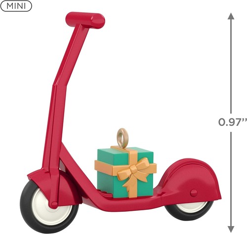Hallmark Red Wagon Ornament & Scooter Ornament 2020 -Mini Set Of 2 New - Picture 4 of 8